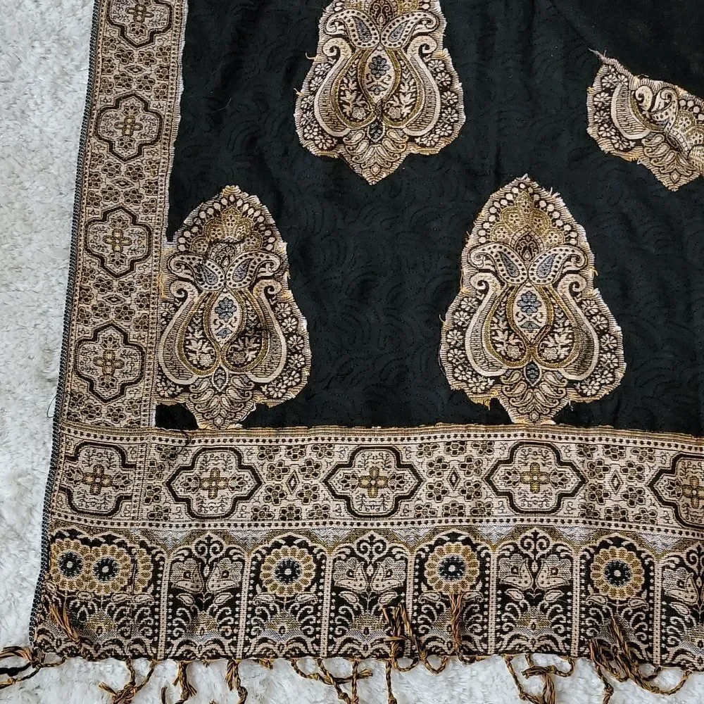 BOHO EMBELLISHED SCARF WRAP